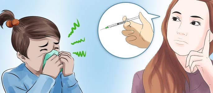 Стоит ли делать прививку ребенку при простудном насморке?